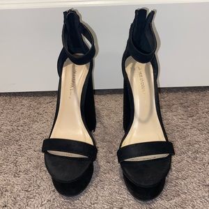 Black platform heels